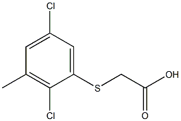 [(2,5-dichloro-3-methylphenyl)sulfanyl]acetic acid 化学構造式