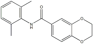 N-(2,6-dimethylphenyl)-2,3-dihydro-1,4-benzodioxine-6-carboxamide Struktur