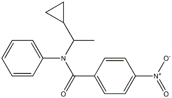 N-(1-cyclopropylethyl)-4-nitro-N-phenylbenzamide Structure