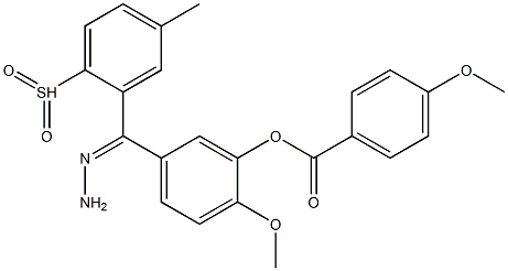 2-methoxy-5-{2-[(4-methylphenyl)sulfonyl]carbohydrazonoyl}phenyl 4-methoxybenzoate