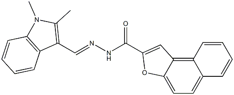 N'-[(1,2-dimethyl-1H-indol-3-yl)methylene]naphtho[2,1-b]furan-2-carbohydrazide