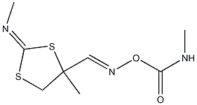 4-methyl-4-[({[(methylamino)carbonyl]oxy}imino)methyl]-2-(methylimino)-1,3-dithiolane,,结构式