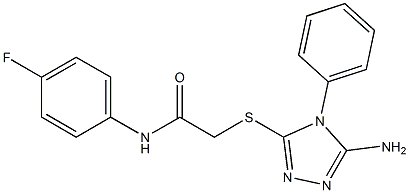 2-[(5-amino-4-phenyl-4H-1,2,4-triazol-3-yl)sulfanyl]-N-(4-fluorophenyl)acetamide