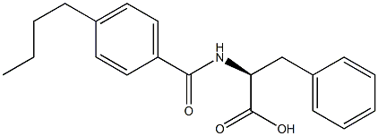 N-(4-butylbenzoyl)phenylalanine,,结构式