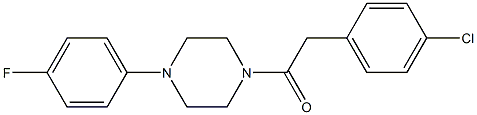 1-[(4-chlorophenyl)acetyl]-4-(4-fluorophenyl)piperazine|