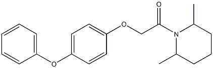  2,6-dimethyl-1-[(4-phenoxyphenoxy)acetyl]piperidine