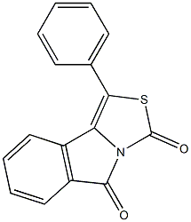 1-phenyl-5H-[1,3]thiazolo[4,3-a]isoindole-3,5-dione 结构式
