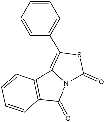 1-phenyl-5H-[1,3]thiazolo[4,3-a]isoindole-3,5-dione,,结构式