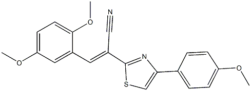 3-(2,5-dimethoxyphenyl)-2-[4-(4-methoxyphenyl)-1,3-thiazol-2-yl]acrylonitrile