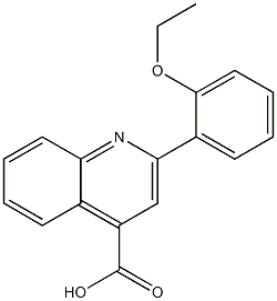 2-(2-ethoxyphenyl)-4-quinolinecarboxylic acid 化学構造式