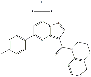 1-{[5-(4-methylphenyl)-7-(trifluoromethyl)pyrazolo[1,5-a]pyrimidin-3-yl]carbonyl}-1,2,3,4-tetrahydroquinoline