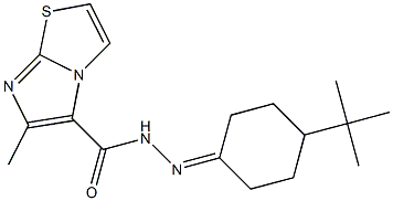 N'-(4-tert-butylcyclohexylidene)-6-methylimidazo[2,1-b][1,3]thiazole-5-carbohydrazide|