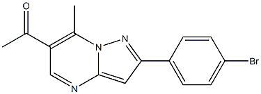 1-[2-(4-bromophenyl)-7-methylpyrazolo[1,5-a]pyrimidin-6-yl]ethanone