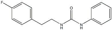 N-[2-(4-fluorophenyl)ethyl]-N'-phenylurea 结构式
