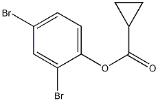 2,4-dibromophenyl cyclopropanecarboxylate,,结构式