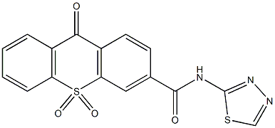  9-oxo-N-(1,3,4-thiadiazol-2-yl)-9H-thioxanthene-3-carboxamide 10,10-dioxide