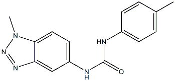 N-(1-methyl-1H-1,2,3-benzotriazol-5-yl)-N'-(4-methylphenyl)urea Structure