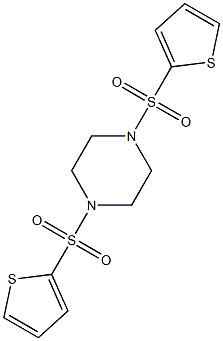 1,4-bis(2-thienylsulfonyl)piperazine Structure