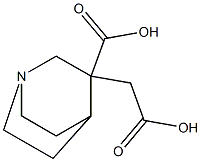 3-(carboxymethyl)quinuclidine-3-carboxylic acid Structure