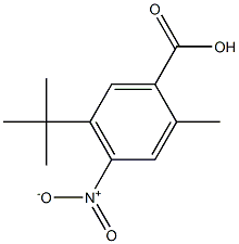 5-tert-butyl-4-nitro-2-methylbenzoic acid Struktur