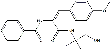 N-[1-{[(2-hydroxy-1,1-dimethylethyl)amino]carbonyl}-2-(4-methoxyphenyl)vinyl]benzamide