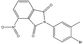 2-(4-bromo-3-methylphenyl)-4-nitro-1H-isoindole-1,3(2H)-dione 结构式