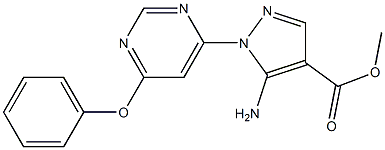 methyl5-amino-1-(6-phenoxy-4-pyrimidinyl)-1H-pyrazole-4-carboxylate