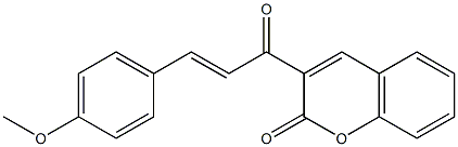3-[3-(4-methoxyphenyl)acryloyl]-2H-chromen-2-one Structure