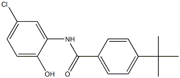 4-tert-butyl-N-(5-chloro-2-hydroxyphenyl)benzamide Structure