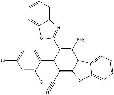 1-amino-2-(1,3-benzothiazol-2-yl)-3-(2,4-dichlorophenyl)-3H-pyrido[2,1-b][1,3]benzothiazole-4-carbonitrile