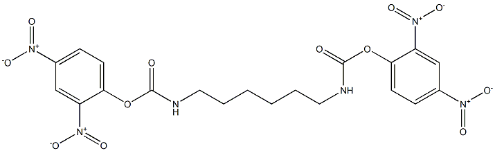 2,4-bisnitrophenyl 6-[({2,4-bisnitrophenoxy}carbonyl)amino]hexylcarbamate Structure