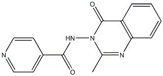 N-(2-methyl-4-oxo-3(4H)-quinazolinyl)isonicotinamide Structure