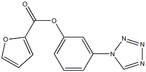 3-(1H-tetraazol-1-yl)phenyl 2-furoate Struktur