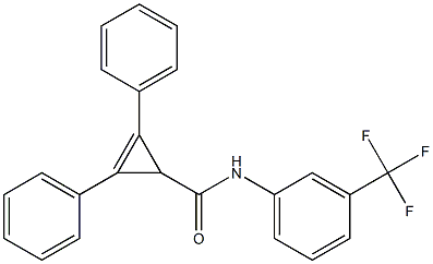 2,3-diphenyl-N-[3-(trifluoromethyl)phenyl]-2-cyclopropene-1-carboxamide