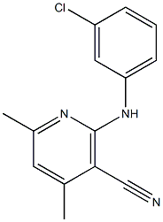  2-(3-chloroanilino)-4,6-dimethylnicotinonitrile