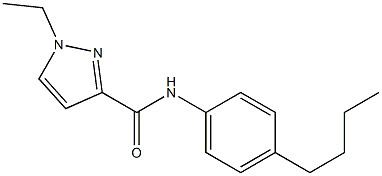 N-(4-butylphenyl)-1-ethyl-1H-pyrazole-3-carboxamide Structure