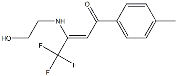 4,4,4-trifluoro-3-[(2-hydroxyethyl)amino]-1-(4-methylphenyl)-2-buten-1-one