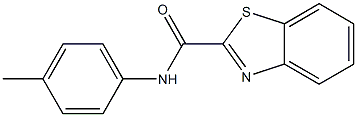 N-(4-methylphenyl)-1,3-benzothiazole-2-carboxamide,,结构式