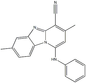 1-anilino-3,7-dimethylpyrido[1,2-a]benzimidazole-4-carbonitrile|