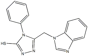5-(1H-benzimidazol-1-ylmethyl)-4-phenyl-4H-1,2,4-triazole-3-thiol|