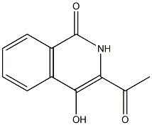 3-acetyl-4-hydroxy-1(2H)-isoquinolinone Struktur