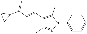  1-cyclopropyl-3-(3,5-dimethyl-1-phenyl-1H-pyrazol-4-yl)-2-propen-1-one