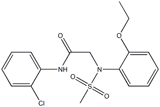  N-(2-chlorophenyl)-2-[2-ethoxy(methylsulfonyl)anilino]acetamide