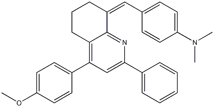 N-{4-[(4-(4-methoxyphenyl)-2-phenyl-6,7-dihydro-8(5H)-quinolinylidene)methyl]phenyl}-N,N-dimethylamine