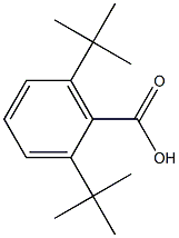 2,6-ditert-butylbenzoic acid 化学構造式