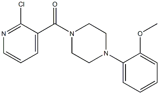 1-[(2-chloro-3-pyridinyl)carbonyl]-4-(2-methoxyphenyl)piperazine,,结构式