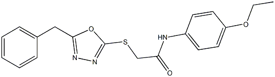 N-[4-(ethyloxy)phenyl]-2-{[5-(phenylmethyl)-1,3,4-oxadiazol-2-yl]sulfanyl}acetamide