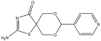 2-amino-8-(4-pyridinyl)-7,9-dioxa-1-thia-3-azaspiro[4.5]dec-2-en-4-one