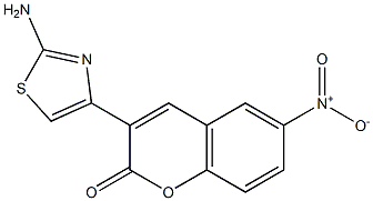 3-(2-amino-1,3-thiazol-4-yl)-6-nitro-2H-chromen-2-one Structure