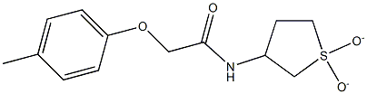 N-(1,1-dioxidotetrahydro-3-thienyl)-2-(4-methylphenoxy)acetamide Struktur